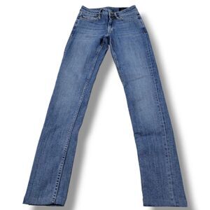 Allsaints Jeans Size 24 23x26.5 All Saints Mast Skinny Jeans Stretch Altered Hem